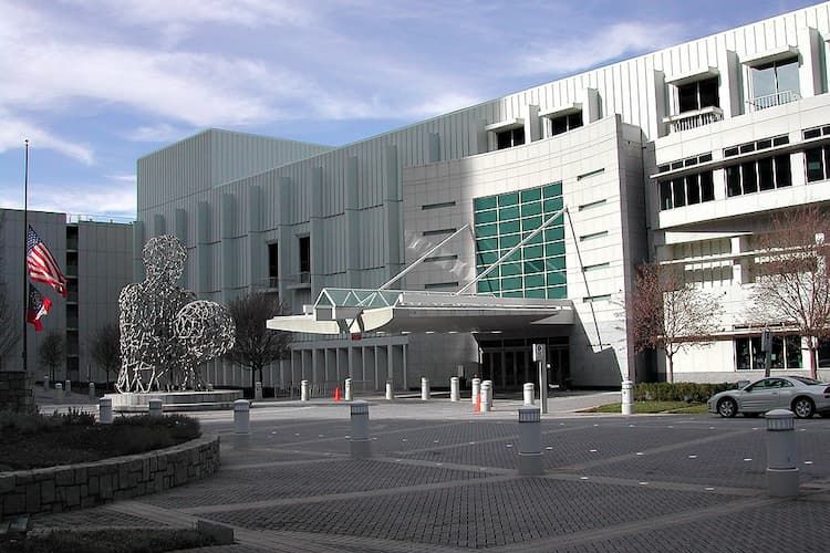 Exterior of Woodruff Arts Center, home of the Atlanta Symphony