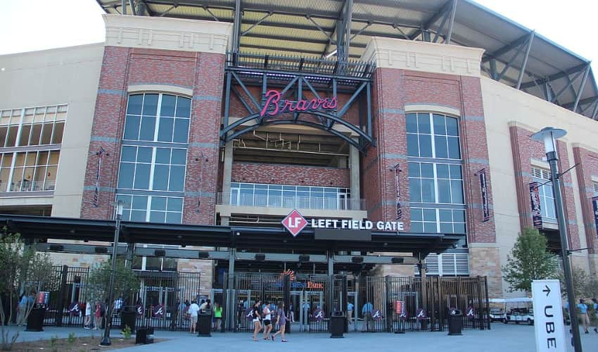 Outside the Left Field Gate at Truist Park