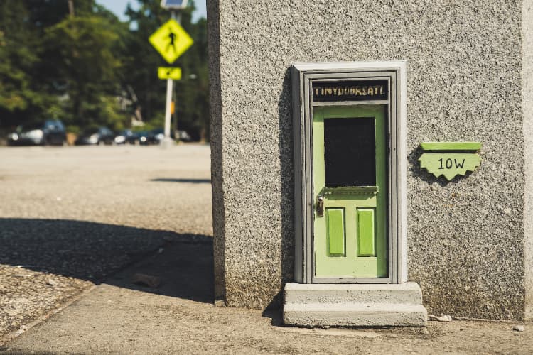 A Tiny Doors ATL door in Grant Park.